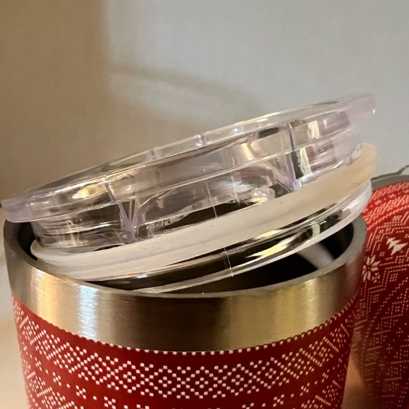 BROOKLYN STEEL CO. 12 oz Holiday Stainless Steel Wine Tumblers with Lids - Picture 7 of 12